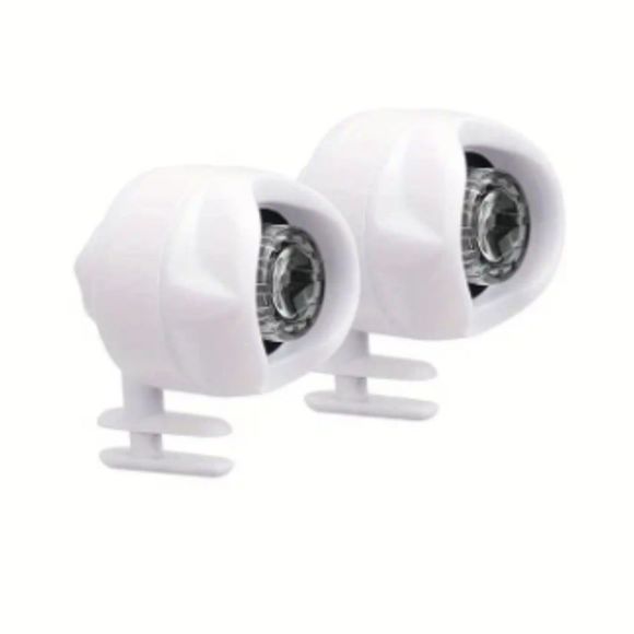 NEW Pair of Crocs Shoe Lights Headlights in White Like Jibbitz Flashlights Light - Picture 2 of 7
